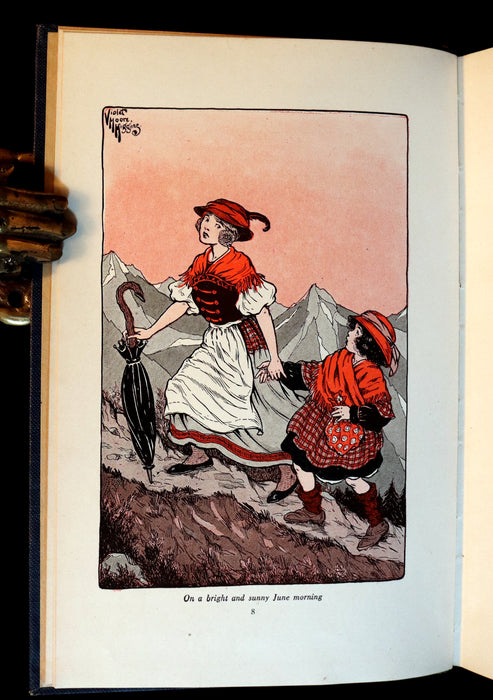 1924 Rare Book - HEIDI by Johanna Spyri. First Edition illustrated by Violet Moore Higgins.