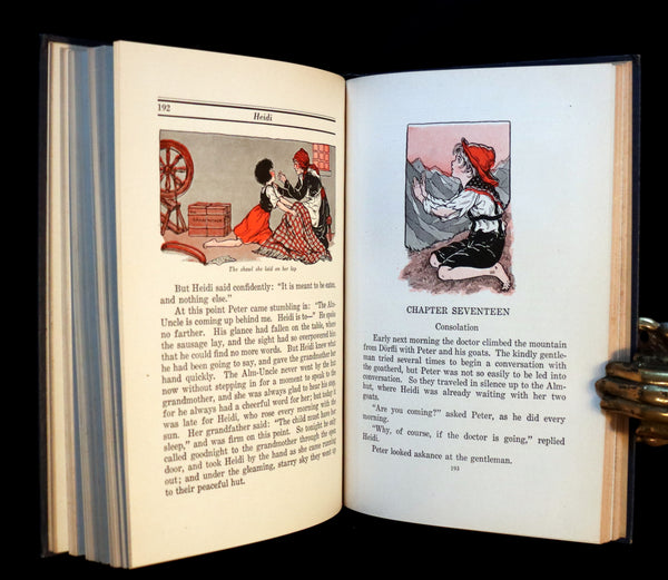 1924 Rare Book - HEIDI by Johanna Spyri. First Edition illustrated by Violet Moore Higgins.
