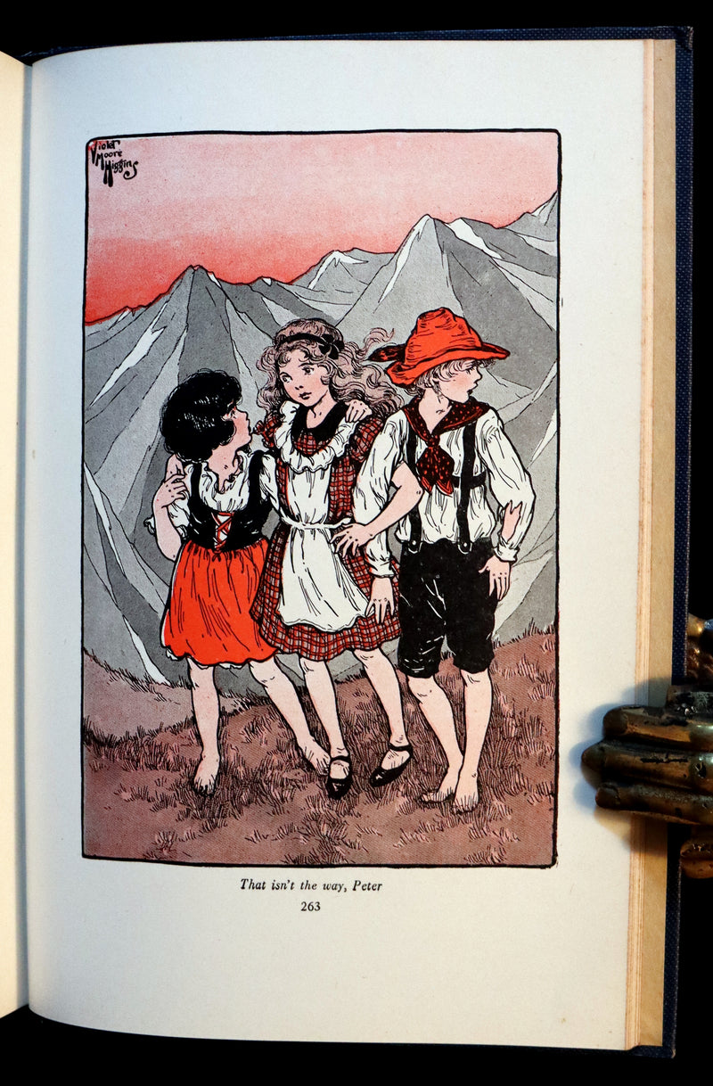 1924 Rare Book - HEIDI by Johanna Spyri. First Edition illustrated by Violet Moore Higgins.