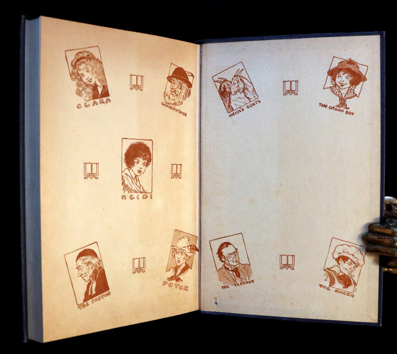 1924 Rare Book - HEIDI by Johanna Spyri. First Edition illustrated by Violet Moore Higgins.