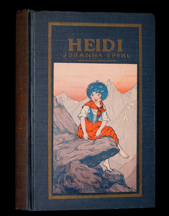 1924 Rare Book - HEIDI by Johanna Spyri. First Edition illustrated by Violet Moore Higgins.