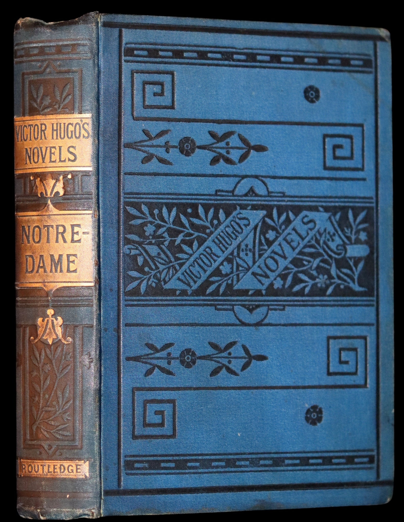 1890 Rare Victorian Gothic Book - Notre-Dame or The Bellringer of Paris by Victor Hugo.
