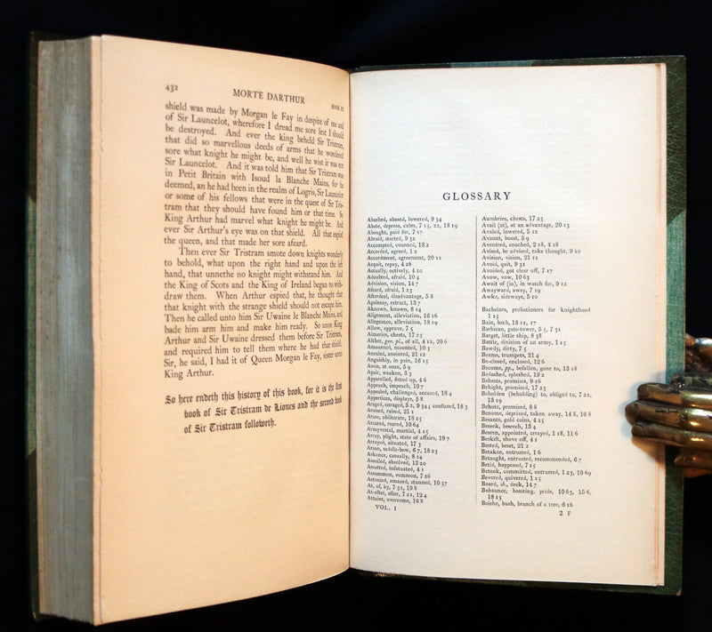 1900 Rare Book set bound for Hatchards - Le Morte Darthur, King Arthur and of His Noble Knights of the Round Table.