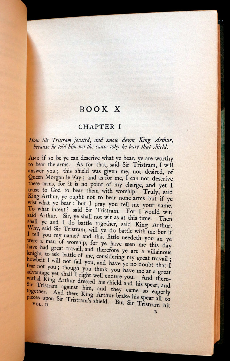1900 Rare Book set bound for Hatchards - Le Morte Darthur, King Arthur and of His Noble Knights of the Round Table.