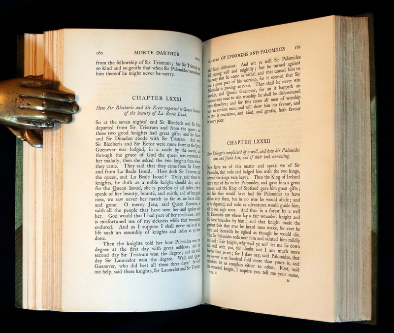 1900 Rare Book set bound for Hatchards - Le Morte Darthur, King Arthur and of His Noble Knights of the Round Table.