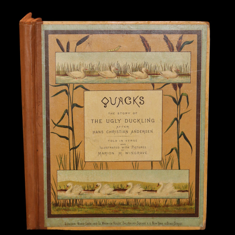 1883 First Edition illustrated by Marion M. Wingrave - QUACKS The Ugly Duckling From Andersen's Fairy Tales.