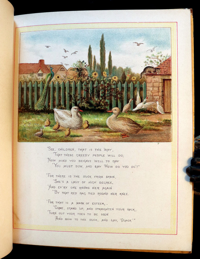 1883 First Edition illustrated by Marion M. Wingrave - QUACKS The Ugly Duckling From Andersen's Fairy Tales.