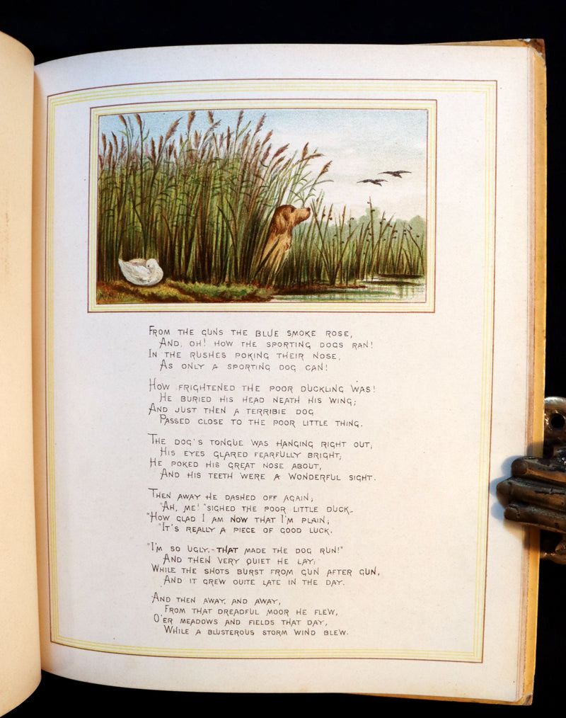 1883 First Edition illustrated by Marion M. Wingrave - QUACKS The Ugly Duckling From Andersen's Fairy Tales.