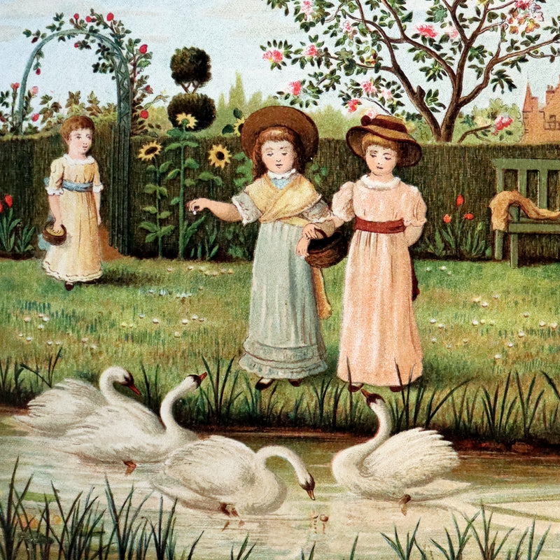 1883 First Edition illustrated by Marion M. Wingrave - QUACKS The Ugly Duckling From Andersen's Fairy Tales.