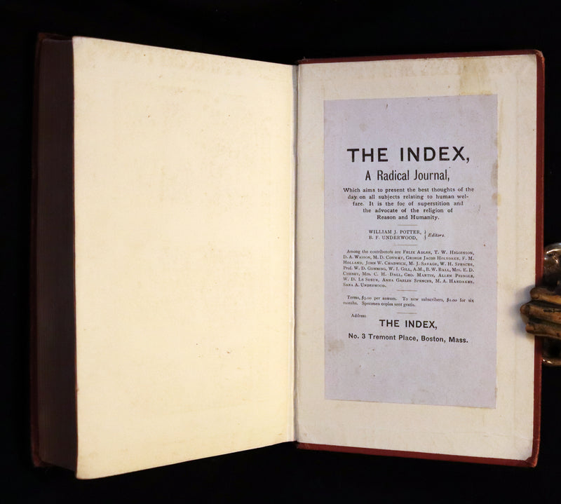 1883 Rare Book - CHARLES DARWIN - The DESCENT OF MAN and Selection in Relation to Sex.