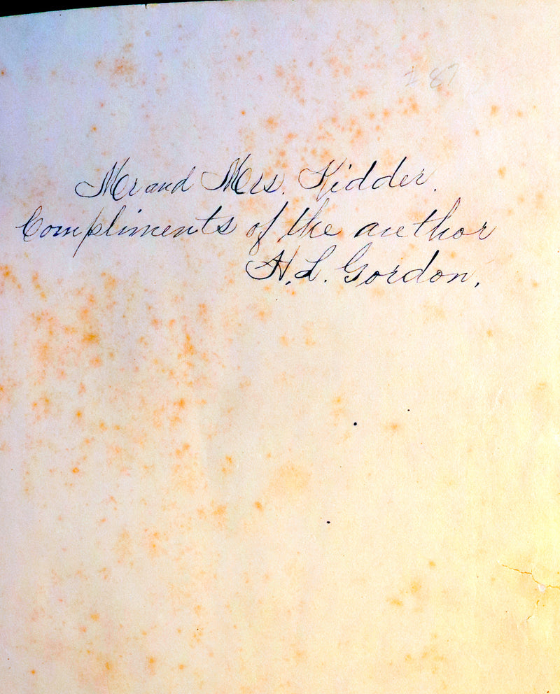 1881 Rare First Edition Book signed by the Author ~ LEGENDS OF THE NORTHWEST by Hanford Lennox Gordon.