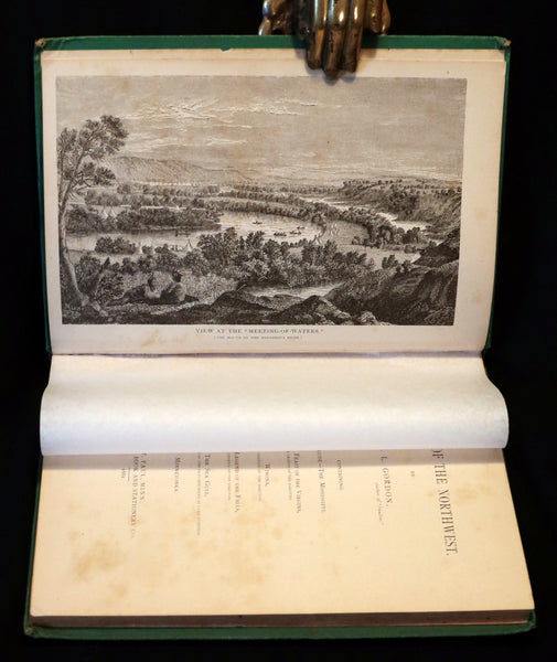 1881 Rare First Edition Book signed by the Author ~ LEGENDS OF THE NORTHWEST by Hanford Lennox Gordon.