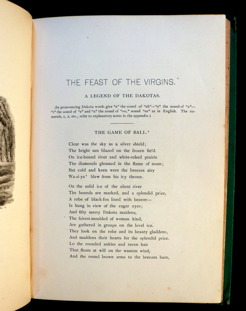 1881 Rare First Edition Book signed by the Author ~ LEGENDS OF THE NORTHWEST by Hanford Lennox Gordon.