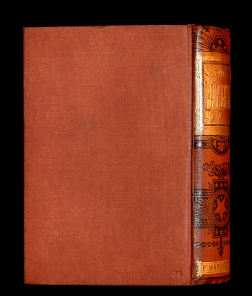 1890 Rare Victorian Book - The LAMPLIGHTER by Maria Susanna Cummins.