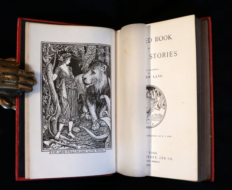 1899 First Edition - The RED BOOK of ANIMAL STORIES by Andrew Lang Illustrated by H.J. FORD.