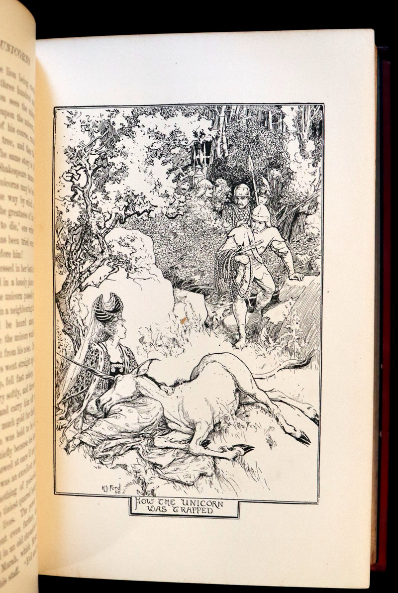 1899 First Edition - The RED BOOK of ANIMAL STORIES by Andrew Lang Illustrated by H.J. FORD.