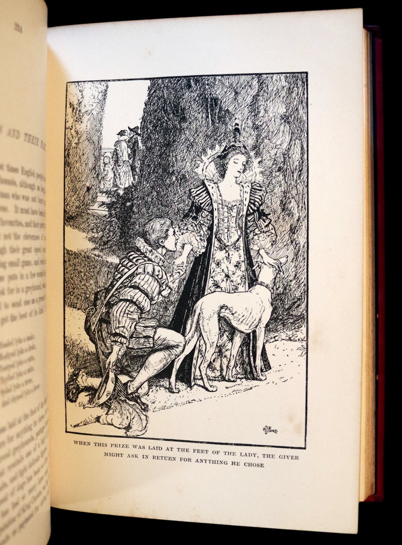 1899 First Edition - The RED BOOK of ANIMAL STORIES by Andrew Lang Illustrated by H.J. FORD.
