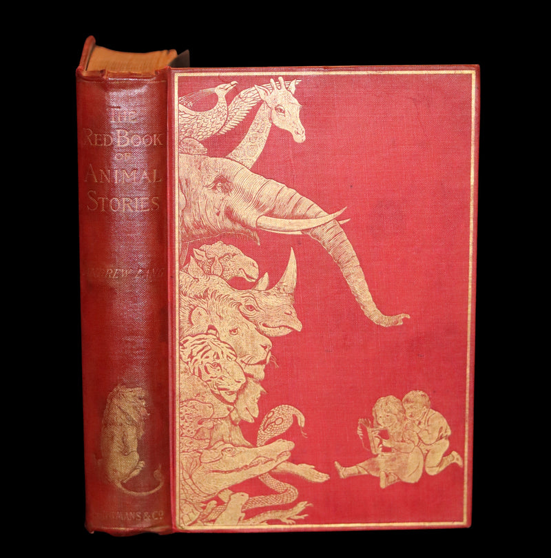 1899 First Edition - The RED BOOK of ANIMAL STORIES by Andrew Lang Illustrated by H.J. FORD.
