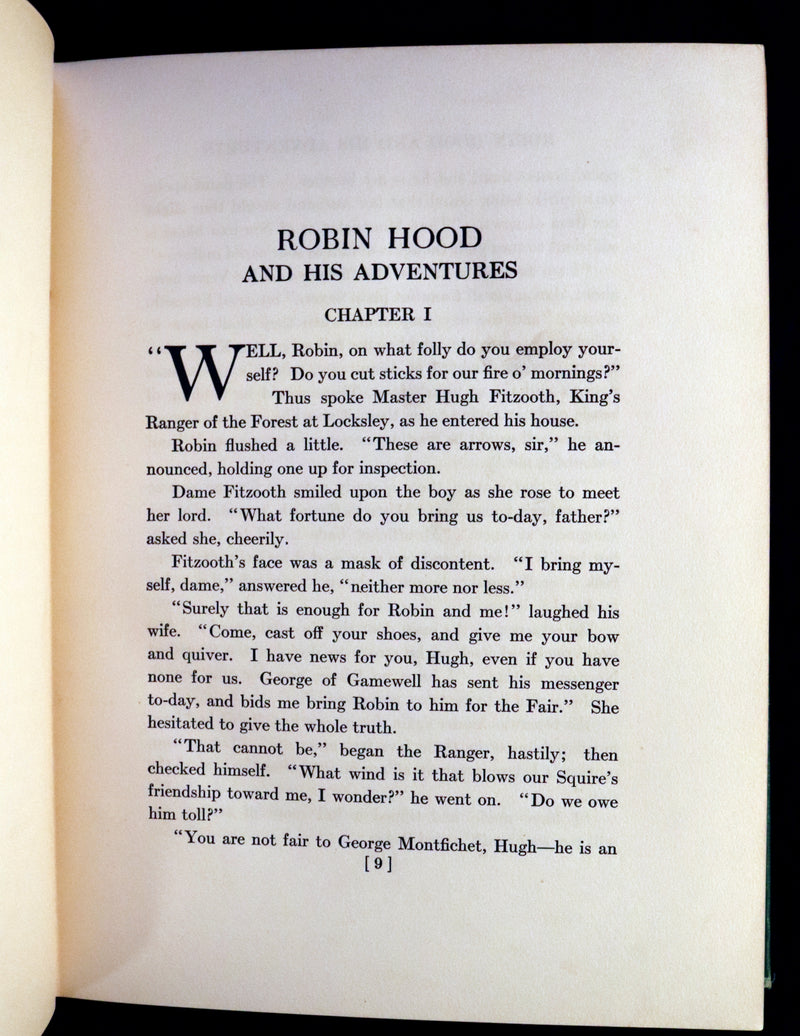1917 Rare First Edition - ROBIN HOOD illustrated by N.C. Wyeth.