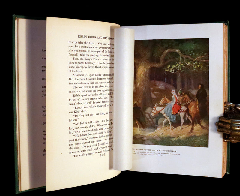 1917 Rare First Edition - ROBIN HOOD illustrated by N.C. Wyeth.