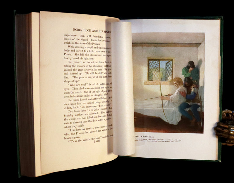 1917 Rare First Edition - ROBIN HOOD illustrated by N.C. Wyeth.