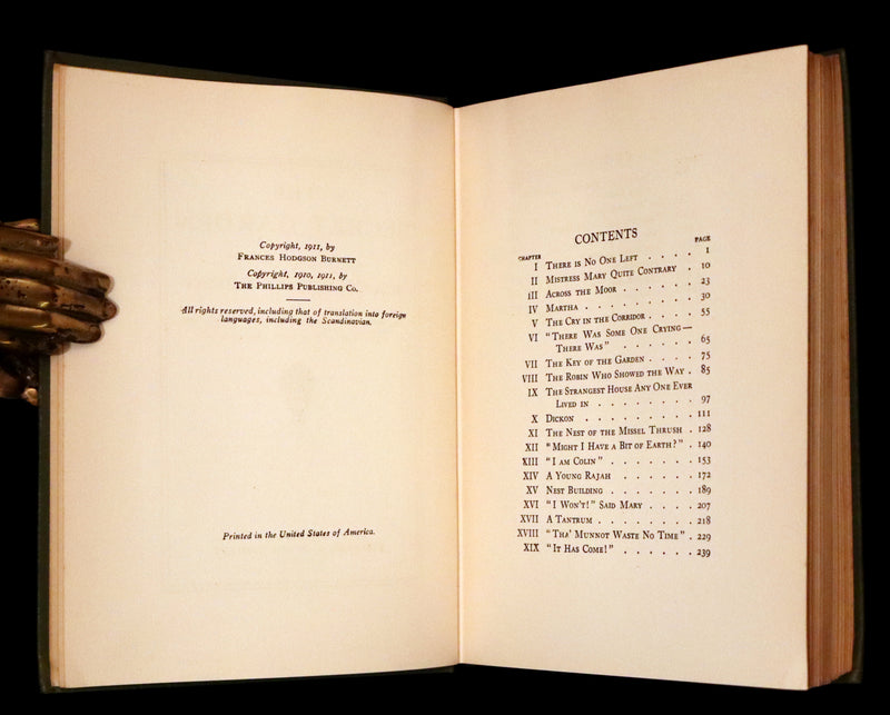1911 Rare First Edition - The SECRET GARDEN by Frances Hodgson Burnett.