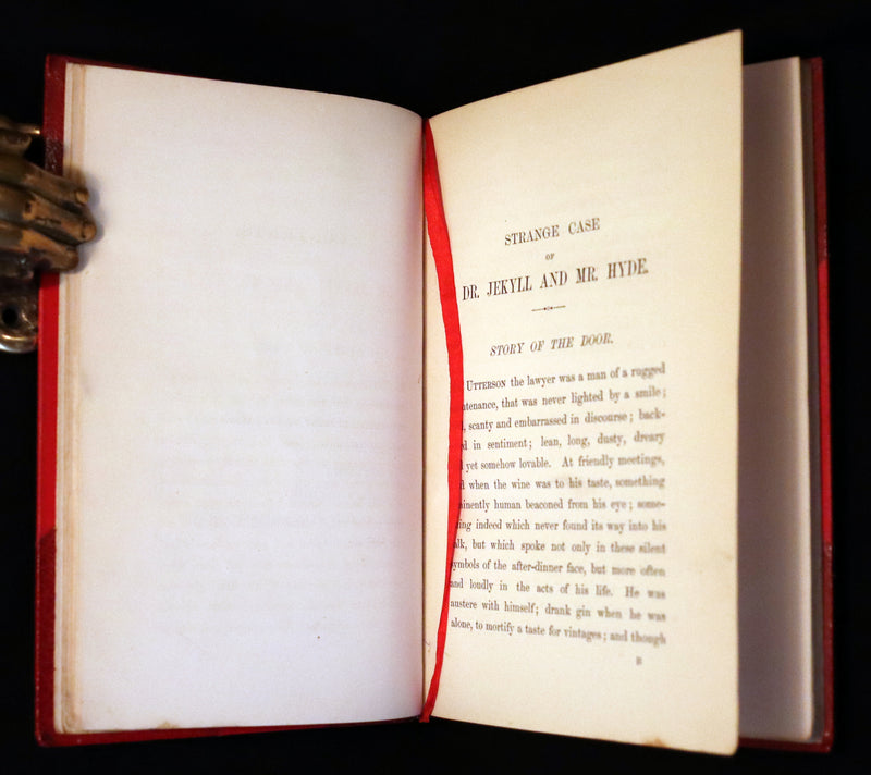 1886 Rare Book in Bickers & Son Binding - Dr Jekyll and Mr Hyde by Stevenson. Second Edition.