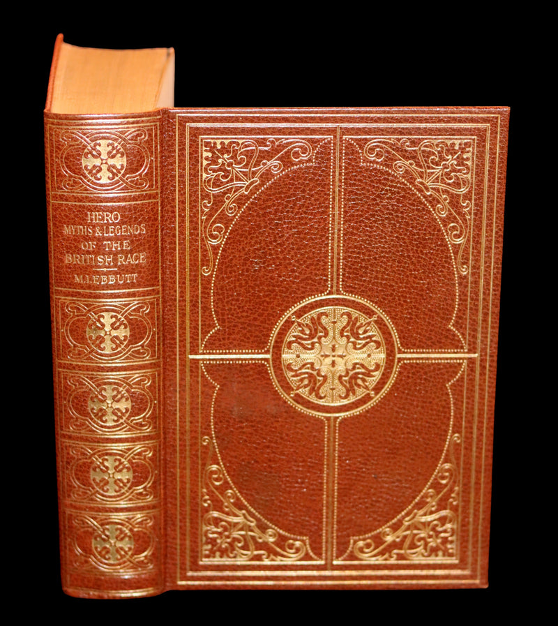 1924 Rare Book - Hero-Myths & Legends of the British Race by Maud Isabel Ebbutt. Illustrated.