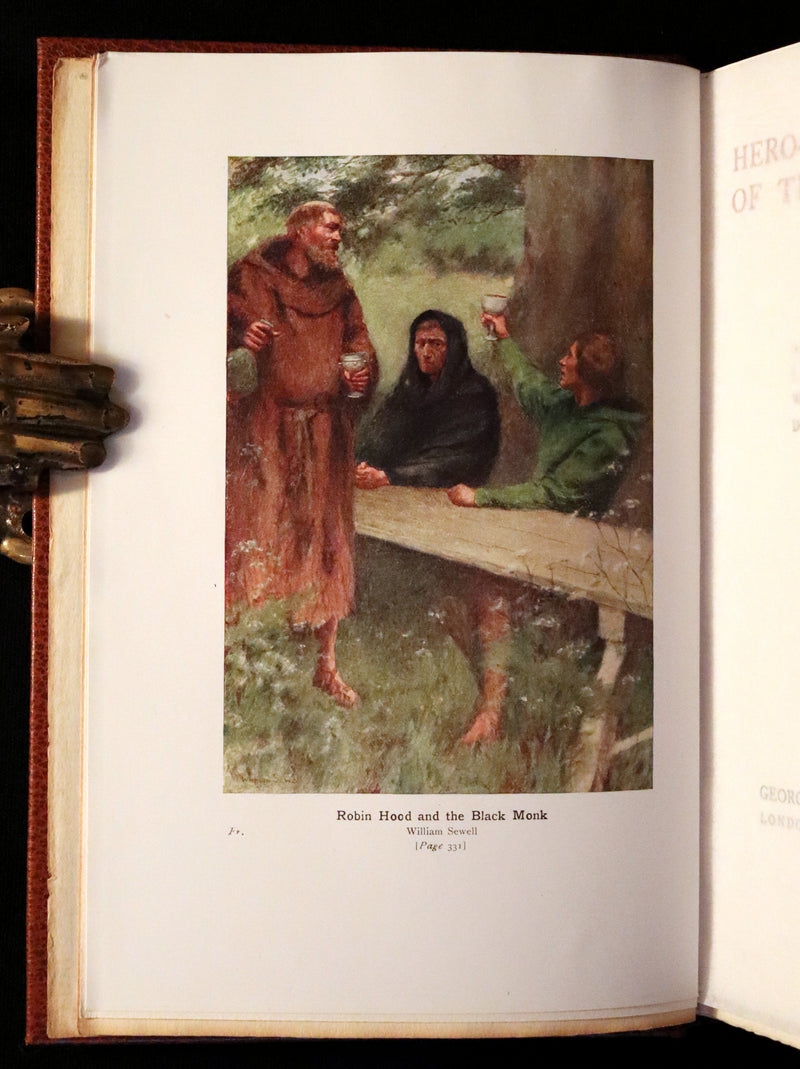 1924 Rare Book - Hero-Myths & Legends of the British Race by Maud Isabel Ebbutt. Illustrated.