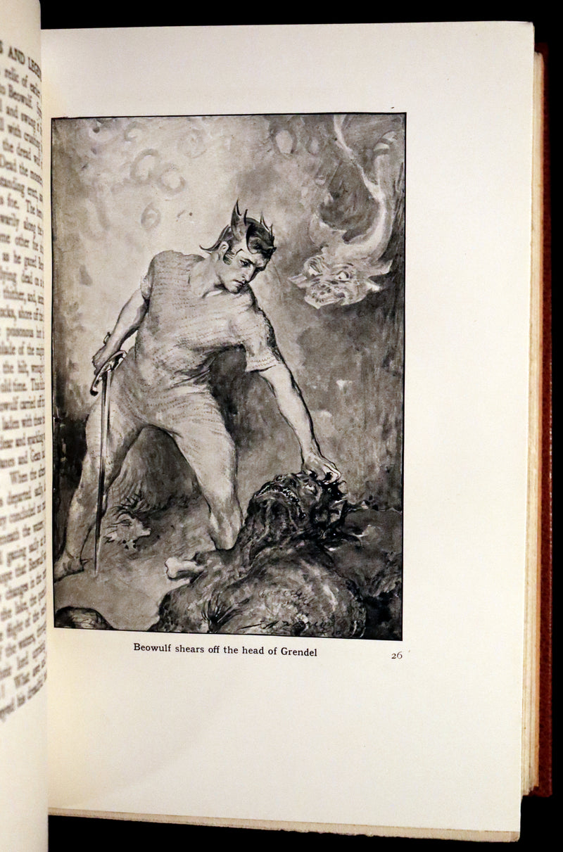 1924 Rare Book - Hero-Myths & Legends of the British Race by Maud Isabel Ebbutt. Illustrated.