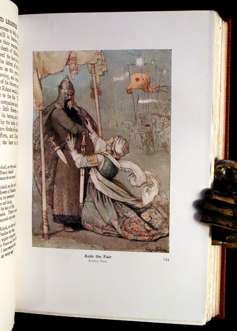 1924 Rare Book - Hero-Myths & Legends of the British Race by Maud Isabel Ebbutt. Illustrated.