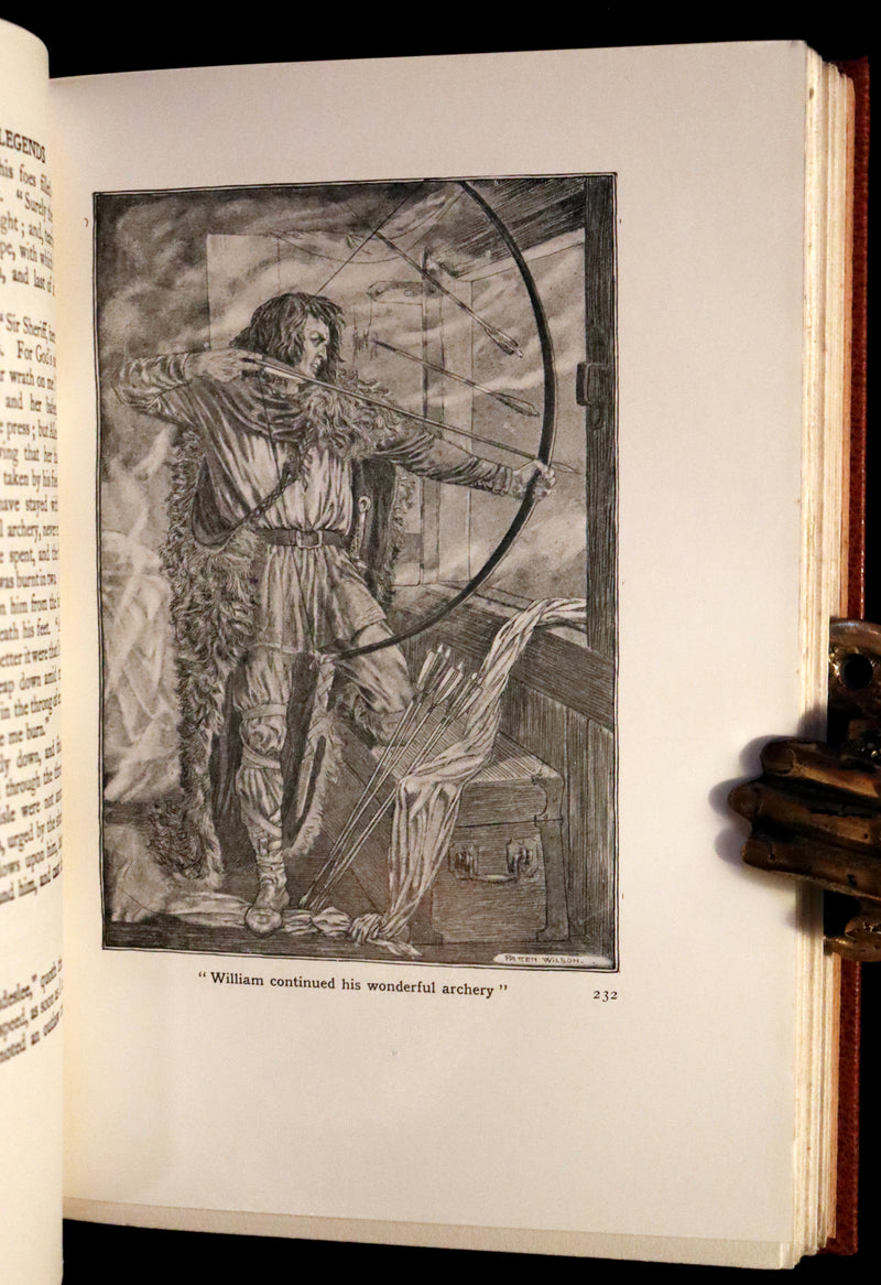 1924 Rare Book - Hero-Myths & Legends of the British Race by Maud Isabel Ebbutt. Illustrated.