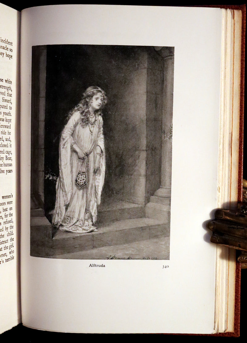 1924 Rare Book - Hero-Myths & Legends of the British Race by Maud Isabel Ebbutt. Illustrated.