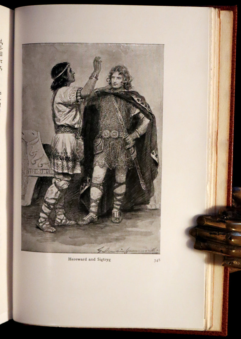 1924 Rare Book - Hero-Myths & Legends of the British Race by Maud Isabel Ebbutt. Illustrated.