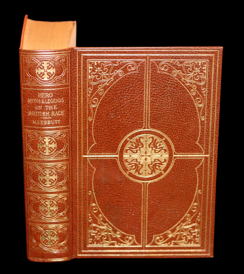 1924 Rare Book - Hero-Myths & Legends of the British Race by Maud Isabel Ebbutt. Illustrated.