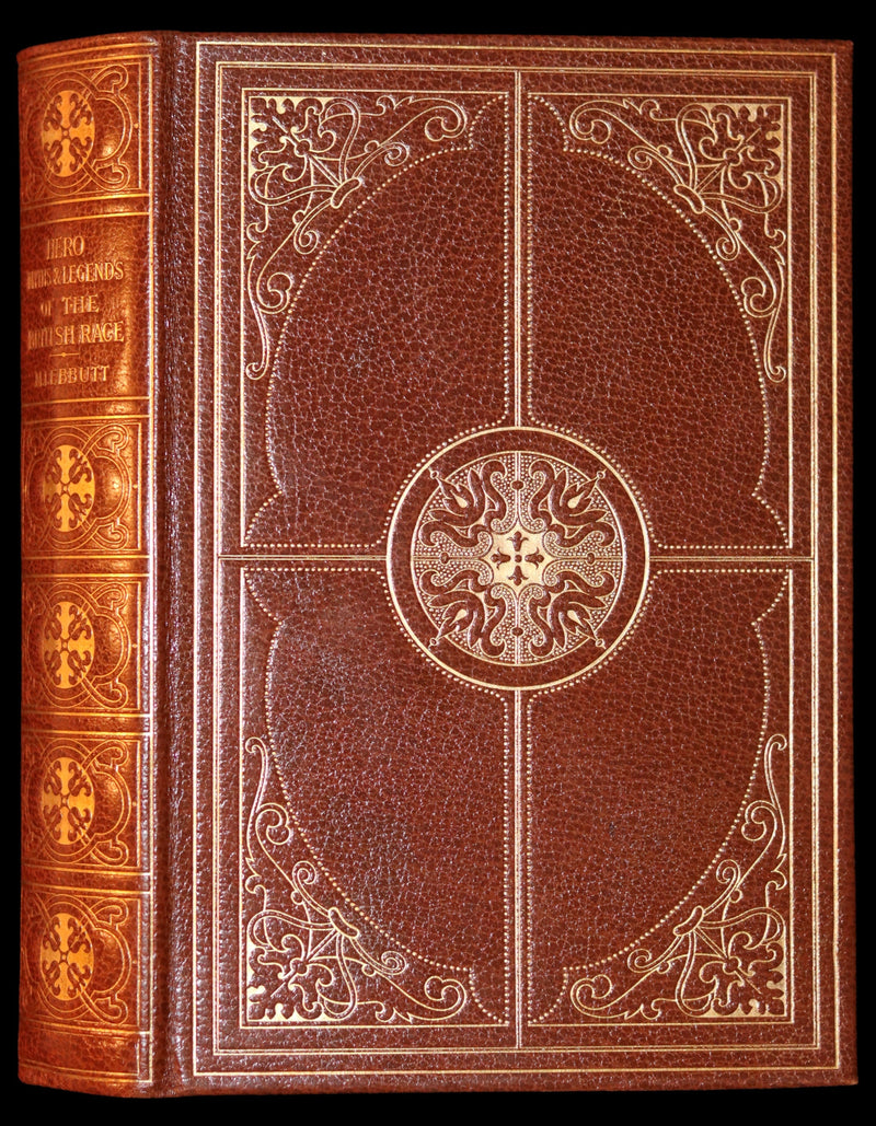 1924 Rare Book - Hero-Myths & Legends of the British Race by Maud Isabel Ebbutt. Illustrated.