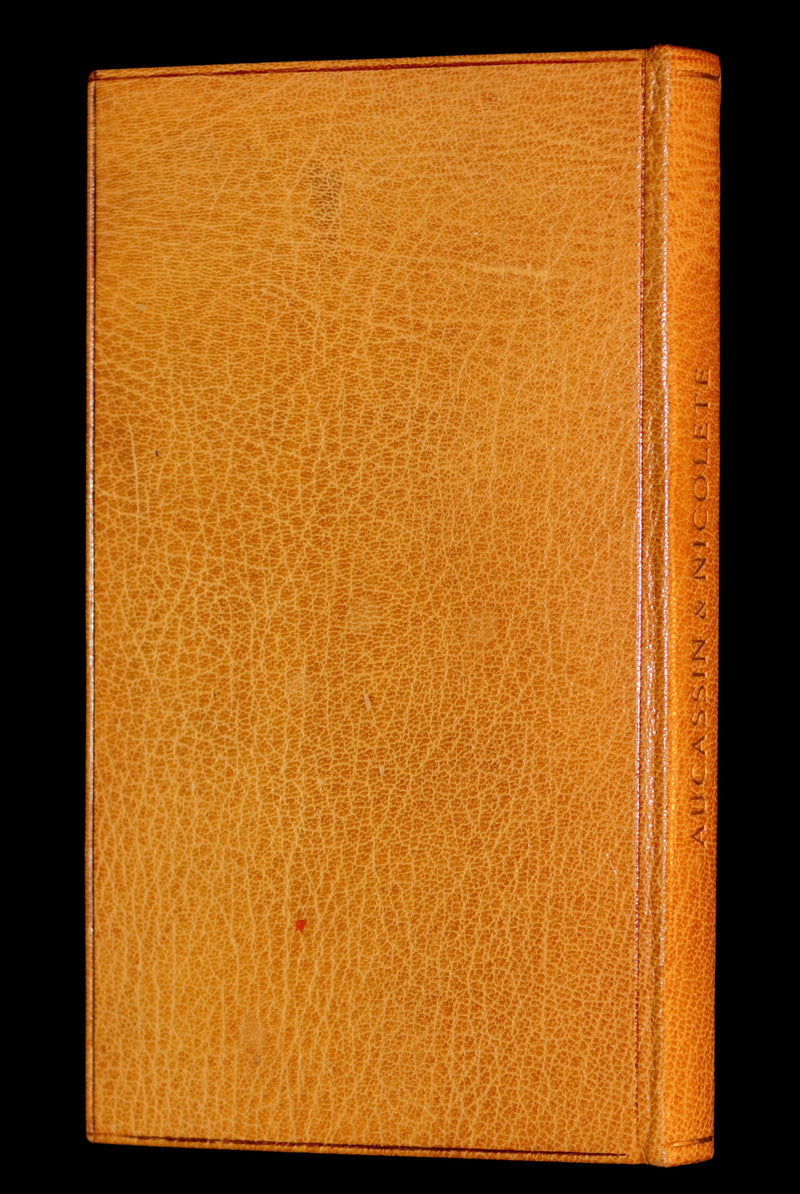 1913 Rare Limited Edition bound in Morocco - MEDIEVAL HISTORY of Aucassin & Nicolette. Knighthood and Chivalry.