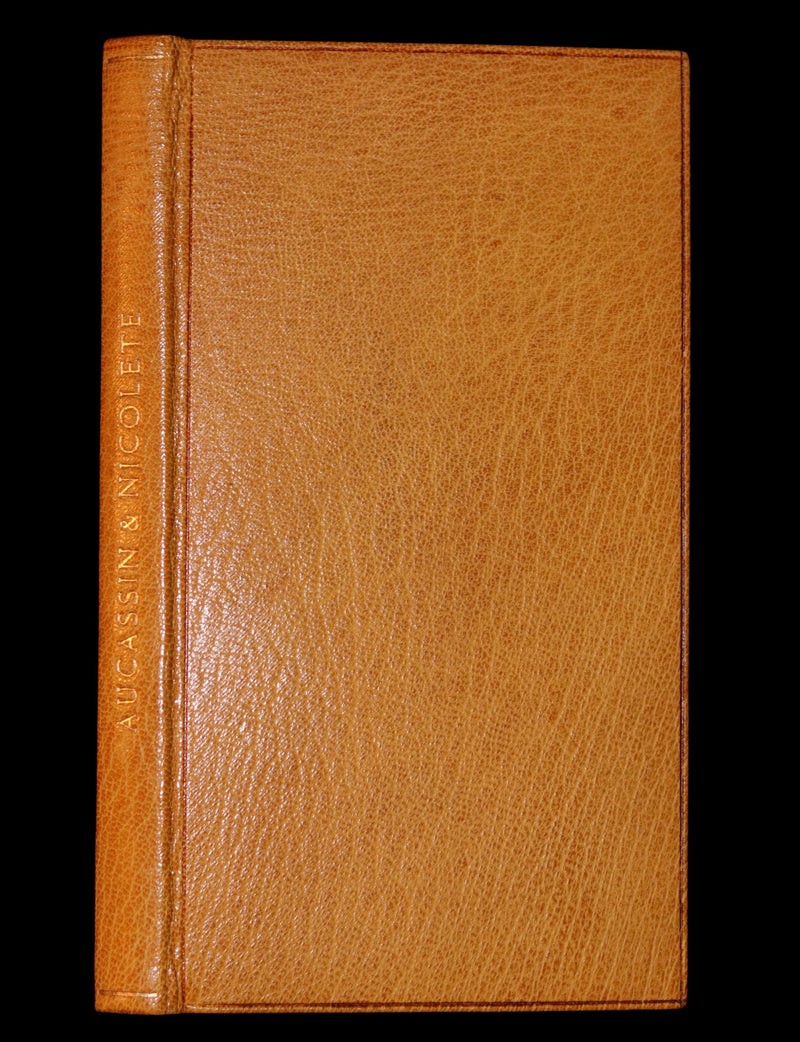 1913 Rare Limited Edition bound in Morocco - MEDIEVAL HISTORY of Aucassin & Nicolette. Knighthood and Chivalry.