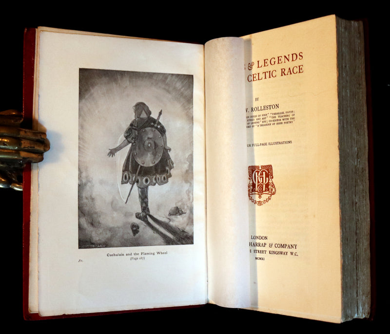 1911 First Edition bound by Morrell - Myths & Legends of the CELTIC Race by Thomas William Hazen Rolleston. Illustrated.