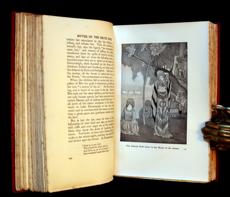 1911 First Edition bound by Morrell - Myths & Legends of the CELTIC Race by Thomas William Hazen Rolleston. Illustrated.