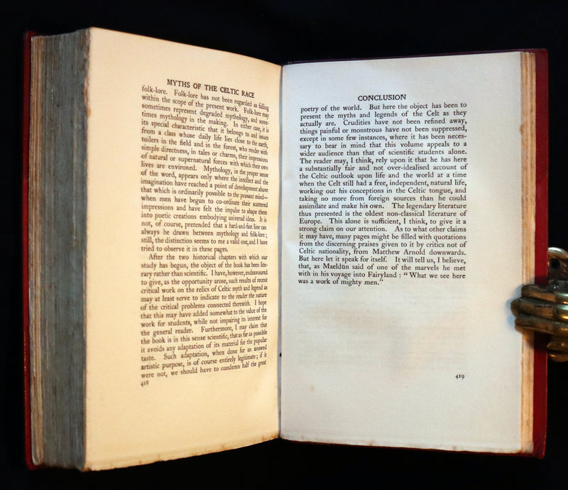1911 First Edition bound by Morrell - Myths & Legends of the CELTIC Race by Thomas William Hazen Rolleston. Illustrated.