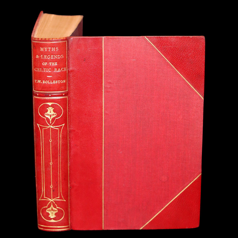 1911 First Edition bound by Morrell - Myths & Legends of the CELTIC Race by Thomas William Hazen Rolleston. Illustrated.