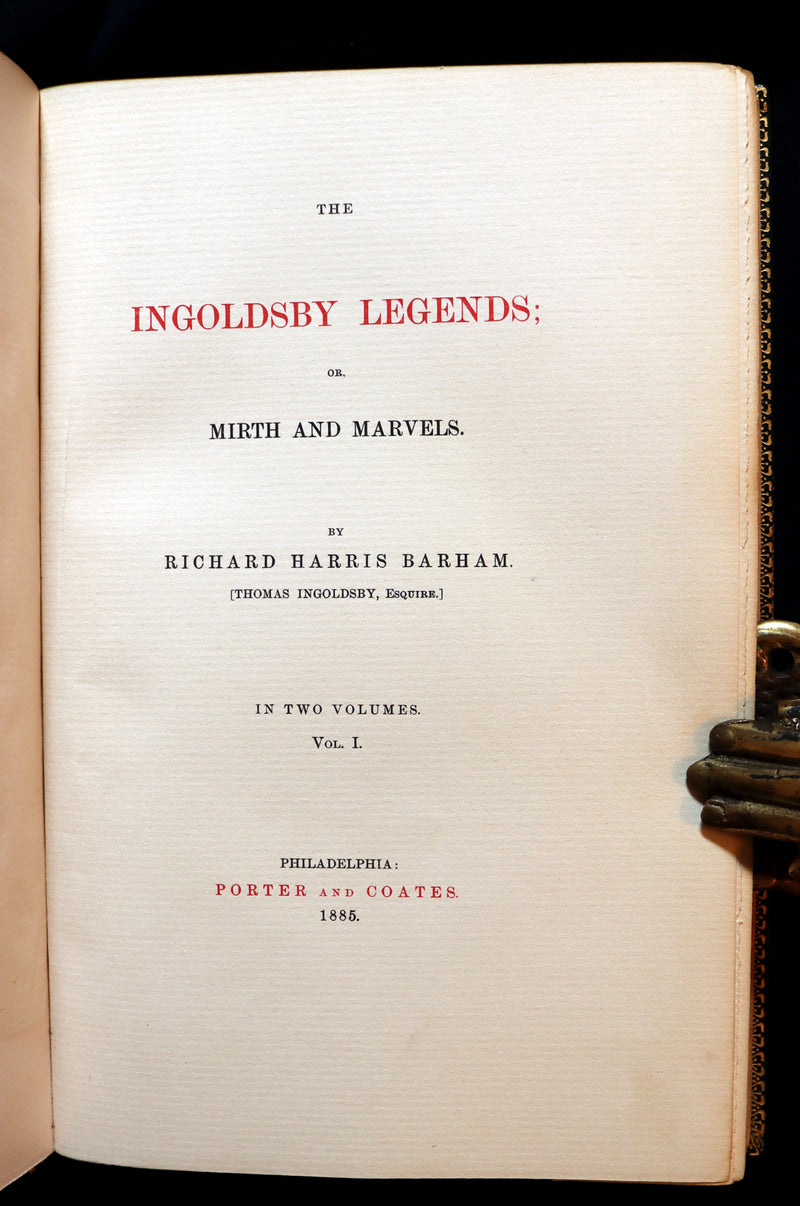 1885 Limited Edition in a Beautiful Binding - INGOLDSBY LEGENDS Illustrated. Myths, Legends & Ghost Stories.