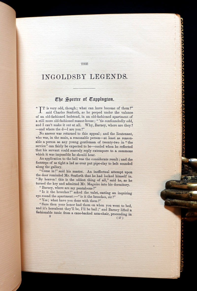 1885 Limited Edition in a Beautiful Binding - INGOLDSBY LEGENDS Illustrated. Myths, Legends & Ghost Stories.