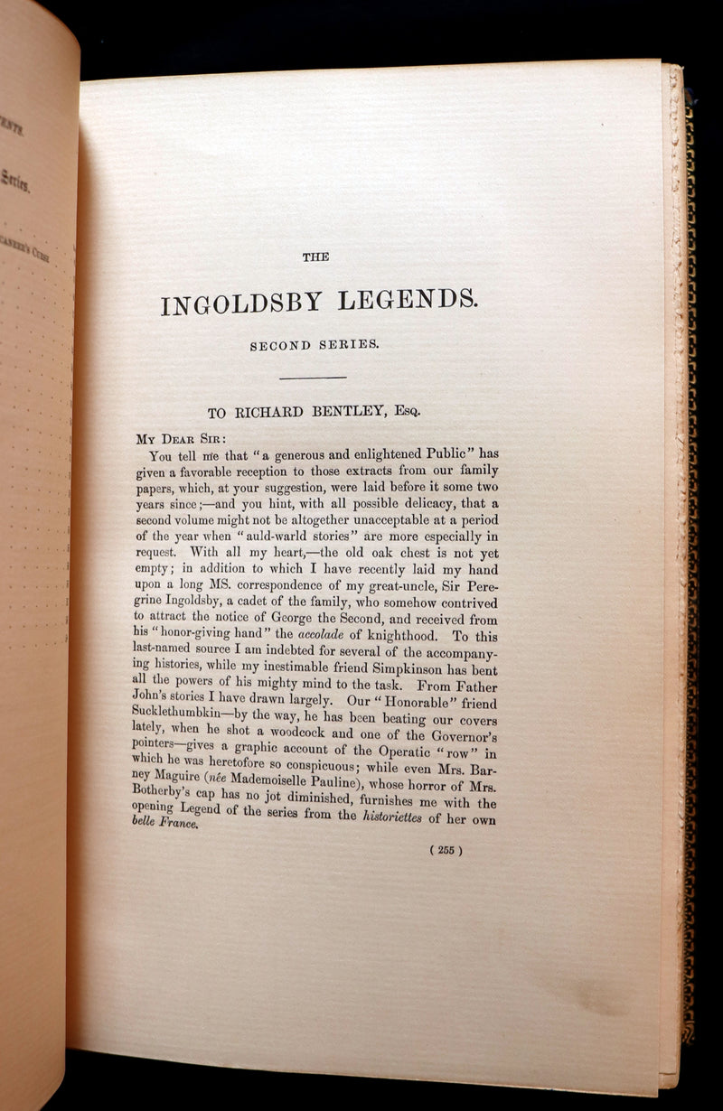 1885 Limited Edition in a Beautiful Binding - INGOLDSBY LEGENDS Illustrated. Myths, Legends & Ghost Stories.