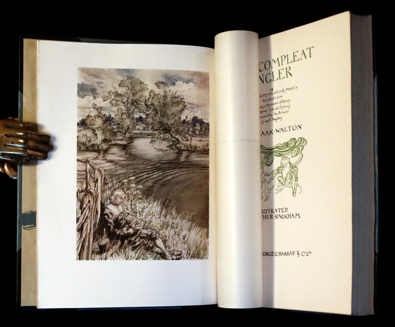 1931 Rare First Edition - THE COMPLEAT ANGLER illustrated by Arthur RACKHAM. Celebration of the Art and Spirit of Fishing.