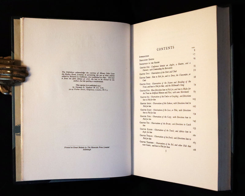 1931 Rare First Edition - THE COMPLEAT ANGLER illustrated by Arthur RACKHAM. Celebration of the Art and Spirit of Fishing.
