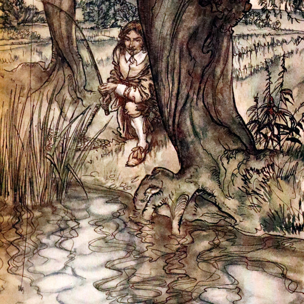 1931 Rare First Edition - THE COMPLEAT ANGLER illustrated by Arthur RACKHAM. Celebration of the Art and Spirit of Fishing.