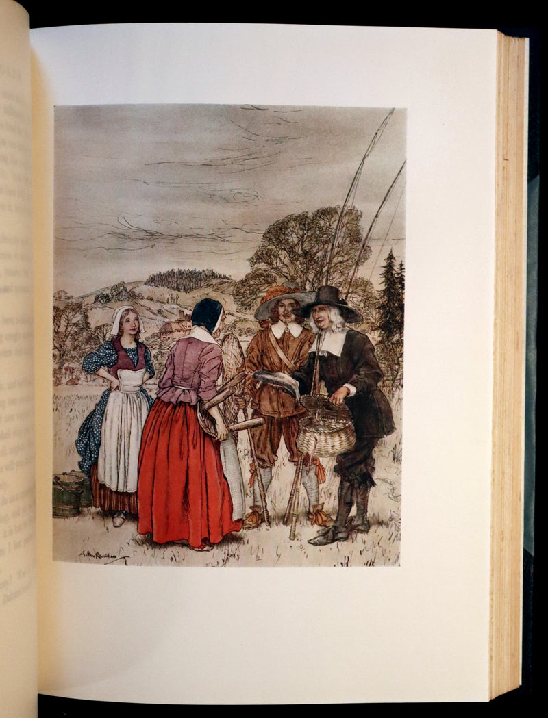 1931 Rare First Edition - THE COMPLEAT ANGLER illustrated by Arthur RACKHAM. Celebration of the Art and Spirit of Fishing.
