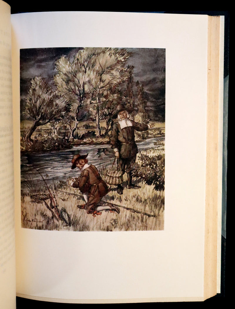 1931 Rare First Edition - THE COMPLEAT ANGLER illustrated by Arthur RACKHAM. Celebration of the Art and Spirit of Fishing.